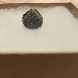 Multi sparkle druzy ring
